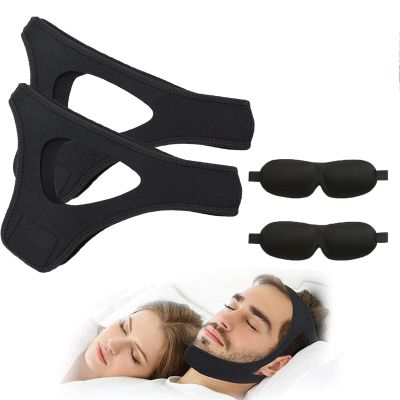 Airflow Jaw Strap for Sleep Apnea, Chin Strap for Sleeping, 2pcs air Flow jaw Strap for Sleep apnea, 2024 Airflow Jaw Strap for Man Women and Older Users to Keep Mouth Closed