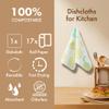 HLYYCC Reusable Paper Towel Rolls 20 Pack,Washable Napkin Cloth Value Set of 20 Pack of Paperless Towel-100% Cotton, Super Soft, Absorbent Made to Last (Two-Color Lemon, 9.84 * 11.81) view 2