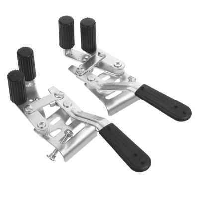 HAPINARY 2pcs Wheelchair Brake Accessories Replacement Kit Extend Handles Steel Plastic for Folding Wheelchair