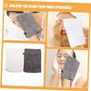 Baluue 10pcs Facial Cleaning Gloves Reusable Makeup Wash Mitts for Deep Cleansing and Exfoliating Soft Microfiber Face Scrubber White Gray view 4