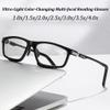Sports Outdoor Aluminum Magnesium Ultra-Light Color-Changing Multi-Focal Reading Glasses, Anti Blue Light Glasses Women Men (2.5 x,2 Colors E) view 2