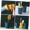 Anneome Travel Toothbrush Case Portable Toiletry Brush Covers Travel Dispenser Cup for Boys and Girls Adults for Camping School Business view 4