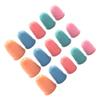 Outanaya 30pcs Rubber Finger Gloves Non- Finger Covers for Counting Sorting and Note Turning Comfortable Fit Orange Green view 1