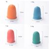 Outanaya 30pcs Rubber Finger Gloves Non- Finger Covers for Counting Sorting and Note Turning Comfortable Fit Orange Green view 2