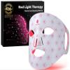 Red Light Therapy for Face, Portable LED Face Mask Light Therapy with Remote, 660nm & 850nm Near Infrared Red Light Mask with Timing Function, Reduced Wrinkles, Rejuvenating, Anti-Aging, at Home view 1