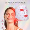 Red Light Therapy for Face, Portable LED Face Mask Light Therapy with Remote, 660nm & 850nm Near Infrared Red Light Mask with Timing Function, Reduced Wrinkles, Rejuvenating, Anti-Aging, at Home view 3