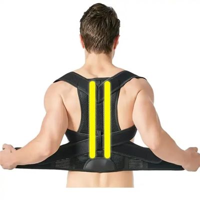 ZOCWJK Back Brace Posture Corrector Women Men Hunchback Correction Belt Improve Posture Lumbar Support Shoulder Neck Clavicle Support Lower Upper Back Pain Relief (Black-XX-Large