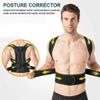 ZOCWJK Back Brace Posture Corrector Women Men Hunchback Correction Belt Improve Posture Lumbar Support Shoulder Neck Clavicle Support Lower Upper Back Pain Relief (Black-XX-Large view 2