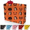 MyBienart Custom Face Wrapping Paper for Halloween, Personalized Funny Gift Wrap Paper Roll with Face Photo, Personalized Halloween Gifts Wrap Roll for Kids Women Men Boys Girls 58in x 23in view 1