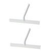 Healeved 2pcs Shaped Glass Wiper for Home Cleaning Window Squeegee Tool Hook for Bathroom Tile and Car Windshield Compact and Space-Saving Design White view 1