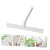 Healeved 2pcs Shaped Glass Wiper for Home Cleaning Window Squeegee Tool Hook for Bathroom Tile and Car Windshield Compact and Space-Saving Design White view 3