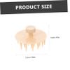 KOMBIUDA 2pcs Silicone Hair Scalp Massager Brush Handheld Shampoo Brush for Deep Scalp Massage view 2