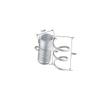 BCOATH Aluminum Hair Dryer -mounted Storage Shelf Multi-function Hair Dryer Hanger Suction Cups and Screws Space Aluminum view 2