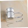 BCOATH Aluminum Hair Dryer -mounted Storage Shelf Multi-function Hair Dryer Hanger Suction Cups and Screws Space Aluminum view 3