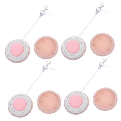 OHPHCALL 4pcs Macaron-Shaped Phone Screen Cleaner Portable Microfiber Cloth for Cleaning Glasses Lenses and Mobile Devices Effectively Removes Dust and Fingerprints for Travel