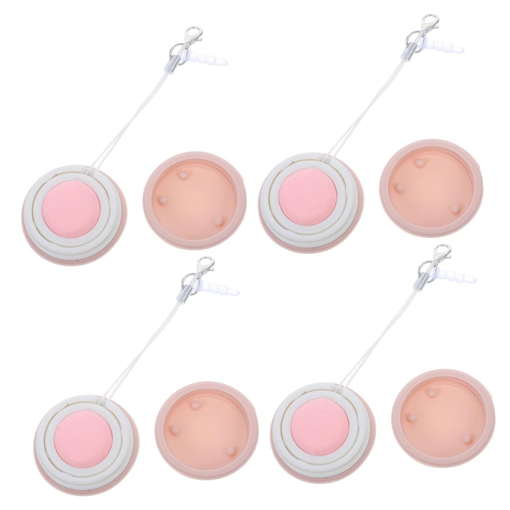 OHPHCALL 4pcs Macaron-Shaped Phone Screen Cleaner Portable Microfiber Cloth for Cleaning Glasses Lenses and Mobile Devices Effectively Removes Dust and Fingerprints for Travel