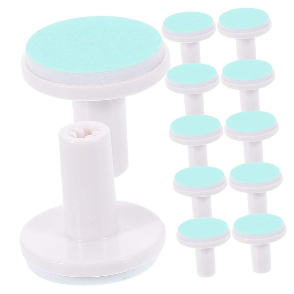 OHPHCALL 12pcs Nail File Replacement Pads Safe Nail Trimmer Grinding Heads for Toddlers and Boy Girl Durable and Gentle Care Supplies for and