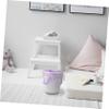 BUTIFULSIC 5rolls Portable Garbage Bags with Handles Eco-friendly Rubbish Trash Bags for Home Office and Kitchen Capacity Leak- and Odorless Purple view 3