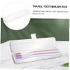 GOOHOCHY Travel Toothbrush Organizer with Portable Holder Compact Storage Box for Toothbrush and Toothpaste for Business Trips Camping and Daily Use view 4