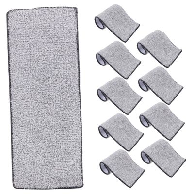 10pcs Microfiber Mop Replacement Pads for Floor Cleaning Absorbent Durable Compatible with Hardwood Tile and More Easy to Install and Washable Mopping Head Pads
