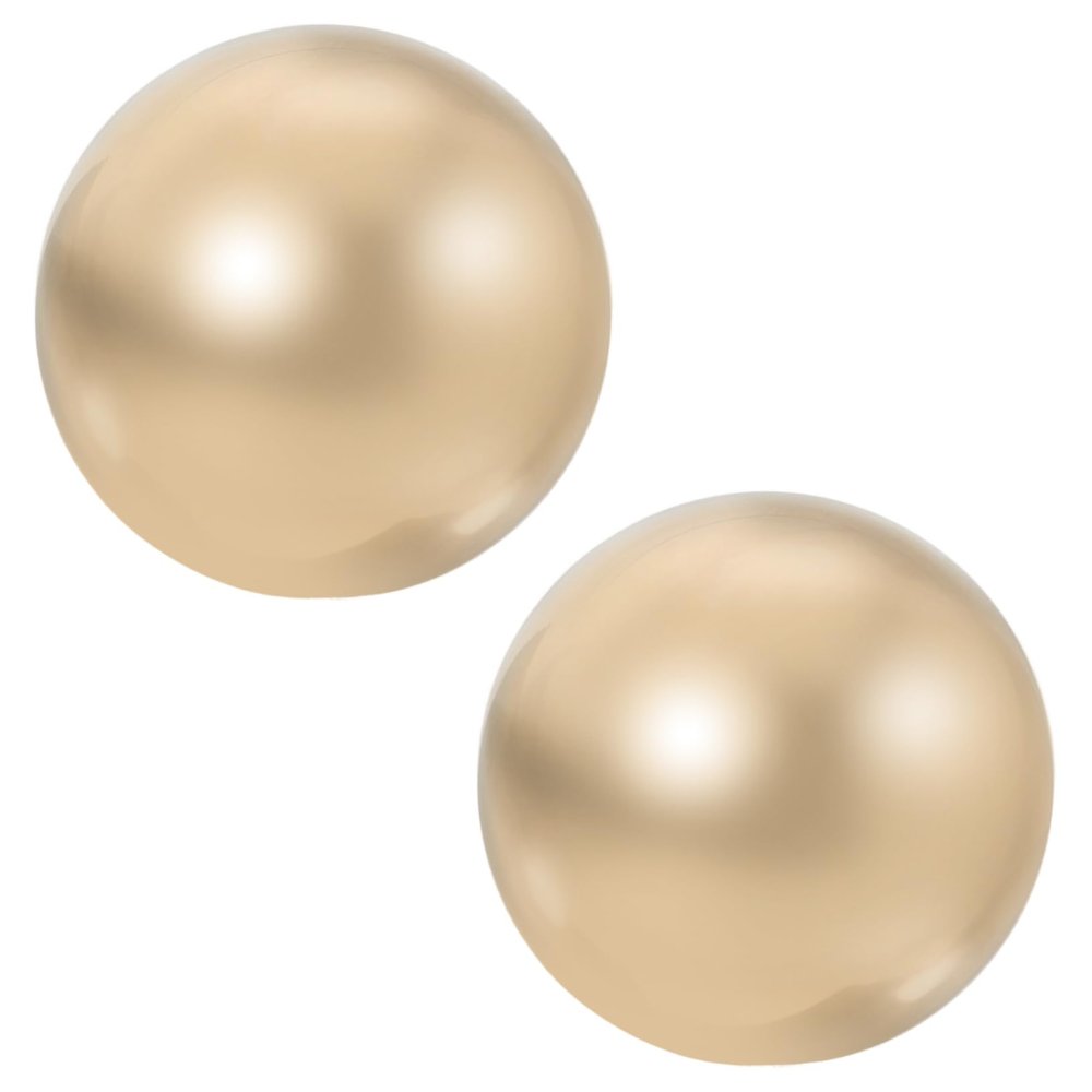 BCOATH 2pcs Elderly Hand Massage Balls Metal Hand Exercise Balls Portable Fitness for Muscle Relief Smooth Palm Massage
