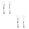 Gogogmee 4pcs Handheld Magnifying Glass Tweezers for Home Repair Lightweight Portable Glass Lens for Jewelry Inspection and Reading Multi-Functional Tool White Design view 2
