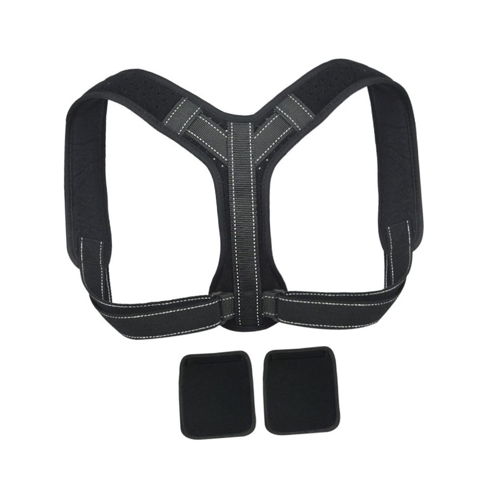 NOLITOY Adjustable Back Straightener Posture Corrector for Adults Breathable Design Comfortable Fit for Home Office and Sports Use Reflective Strap Shoulder Pads Xl