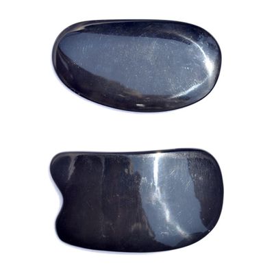 COLLBATH 2pcs Ox Horn Gua Scraping Boards for Facial Massage and Relaxation Unique Design for Home Use and Salon Supply for Health Enthusiasts