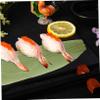 AUTSUPPL 100pcs Bamboo Leaves Sushi Tray Decor Realistic Fake Leaves for Sashimi Photography and Japanese Cuisine Presentation Natural Sushi Decoration Grass for Parties and Gatherings view 3