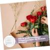 BUGUUYO 20sheets Flower Bouquet Wrapping Paper Decorative Packing Paper for Crafts and Packaging Edge Design Cream view 4