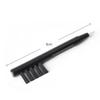 BUTIFULSIC 5pcs U-Shaped Hearing Aid Cleaning Brush with Wax and Magnet for Easy Maintenance Durable Design for Hearing Amplifiers Black view 2