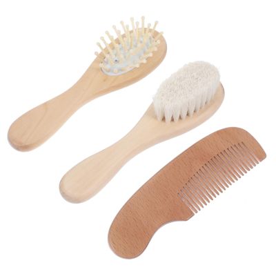 BESTonZON 1set Brush Set Gentle Grooming Kit for Newborns Scalp and Hair Brush Soft and for Delicate Scalp Care