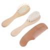 BESTonZON 1set Brush Set Gentle Grooming Kit for Newborns Scalp and Hair Brush Soft and for Delicate Scalp Care view 1