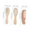 BESTonZON 1set Brush Set Gentle Grooming Kit for Newborns Scalp and Hair Brush Soft and for Delicate Scalp Care view 2