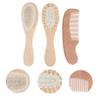 BESTonZON 1set Brush Set Gentle Grooming Kit for Newborns Scalp and Hair Brush Soft and for Delicate Scalp Care view 3