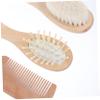 BESTonZON 1set Brush Set Gentle Grooming Kit for Newborns Scalp and Hair Brush Soft and for Delicate Scalp Care view 4