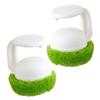 PRETYZOOM 2pcs Hanging Handle Scrubbing Brush for Pots and Pans Ergonomic Dish Brush Flexible Material Non-damaging Design for Kitchen Cleaning and Dishwashing view 1