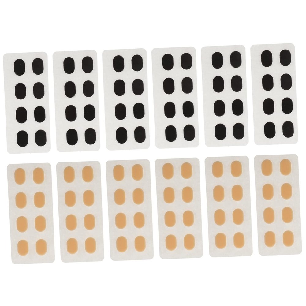 COOLHIYA 80pairs Skid Eyeglass Nose Pads Soft Sponge Cushions for Comfort and Stability Includes Each of Flesh and Nose Pads Lightweight and Breathable Design