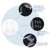 COOLHIYA Eyeglass Repair Kit with Screws Screwdriver and Nose Pads Organized Tools for Easy Eyewear Fixes at Home Shop view 3