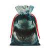YKJJFVZ Shark Cum Print Versatile Drawstring Christmas Gift Bags,Burlap Material,Xmas Wrapping Bags,Candy Bags view 2
