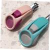 CIMAXIC 5pcs Nail Accessories for Boys and Girls Magnifier Nail Clippers Safe Ergonomic Scissors view 3
