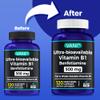 2 in 1 Enhanced Formula: Vitamin B1 with Benfotiamine 500mg, Fat Soluable Supplement of Vitamin B-1, 500 mg - 120 Capsules (5) view 2