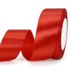 PQZKLDP Red Satin Ribbon 11/2 inches 25 Yards Craft Fabric Ribbons for Gift Wrapping,Handmade Bows,Party Decorations,Perfect for Wedding,Bridal Bouquet etc view 1