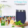 Tea Gift Set for Women & Men  Includes Assorted Teas, Elegant Mug & Honey (Blue) view 4