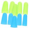KOMBIUDA 10pcs Silicone Finger Protective Cover Anti-scalding Non-Slip Fingertip Sleeves for Cooking Crafting and Gaming Blue Green Large Medium Small view 1