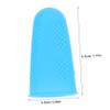 KOMBIUDA 10pcs Silicone Finger Protective Cover Anti-scalding Non-Slip Fingertip Sleeves for Cooking Crafting and Gaming Blue Green Large Medium Small view 2