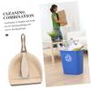 SKISUNO Durable Mini Broom Dustpan Set for Home Use Versatile Cleaning Supplies for Desktop Living Room and Pet Care Compact Design with Hanging Storage view 3