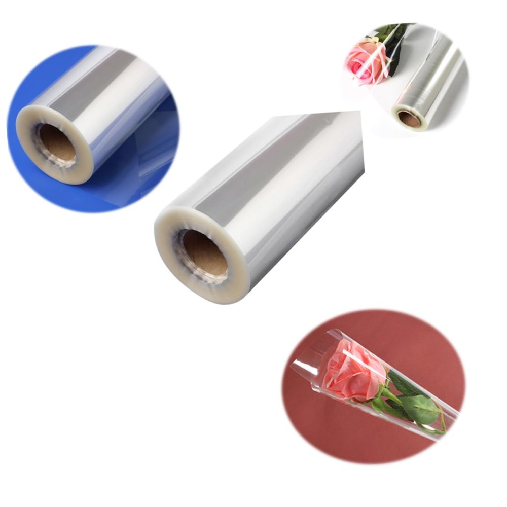 HAPINARY Flower Wrapping Paper Roll Cellophane Wrapping for Present Baskets Protects Contents from Bugs and Moisture