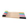 HAPINARY 4pcs Toothbrush Soft Bristles for Travel and Home Use Natural White Ergonomic Design for Comfortable Grip and Sustainable Oral Care view 3