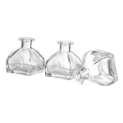 HOLIDYOYO 3Pcs Glass Aromatherapy Jars, Wide Mouth Empty Diffuser Bottles